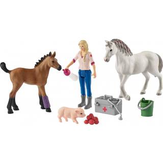 Schleich Lægebesøg hos hoppe og føl [Levering: 1-2 dage]
