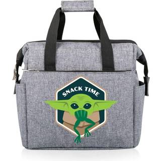 Picnic Time Star Wars Mandalorian Grogu On The Go Lunch Bag Soft Cooler Lunch Box Isoleret frokostpose (Heathered Gray)
