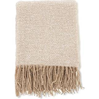 Toby plaid 170x130cm beige, hvid.
