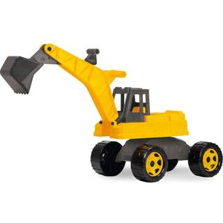 GIGA TRUCKS Eco Kæmpe Rendegraver Gåbil Sort/Gul, 70 cm