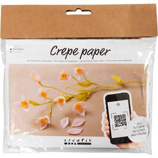 DIY Kit til Crepeblomster - Kirsebærgren