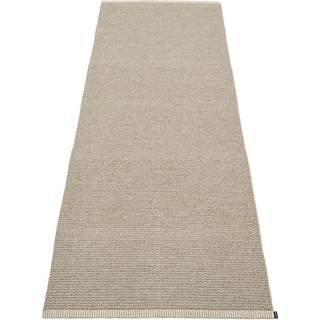 Pappelina Mono Rug 85x260 Cm Dark Lin/lin - Ensfarvede tæpper Polyester Linen - MN9G826