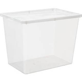 Basic plastboks inkl låg, 80 liter, Klar
