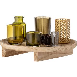 Bloomingville Sanga bakke med fyrfadsstager 8 dele Natur/Multi
