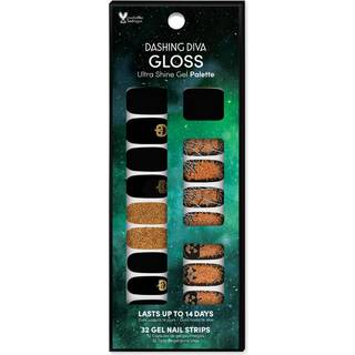Dashing Diva Gloss Halloween Nail Strips - Twisted Nightmare | UV gratis langvarig s?d halloween gel negleklisterm?rker | Indeholder 32 negleindp