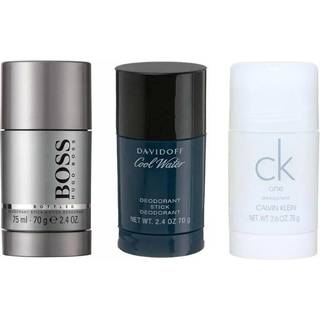3-pack Boss Bottled + Cool Water + CK One Deostick 75ml
