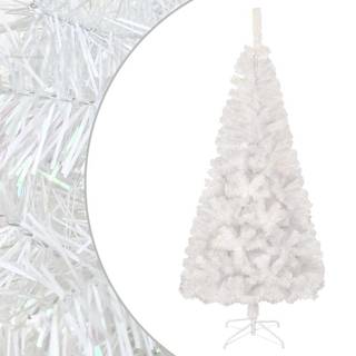 Kunstigt Juletræ Med Farverige Grene 120 Cm Pvc - Hvid / 240 x 120 cm