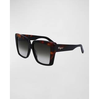 Salvatore Ferragamo SF 1060S 006 55 Solbriller Kvinder Tortoiseshell - Dark Tortoise - 55mm