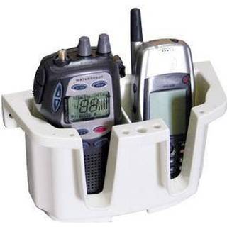 Mobil-/VHF-holder Nuova Rade, til 2 enheder, plast, hvid