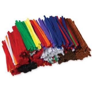 Kreativitet Street Jumbo Chenille st?ngler klasselokalet 1 000-t?lling Assorterede farver (AC9115-01)