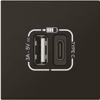 Legrand Mosaic usb-link a+c 3.0a 2m mat sort