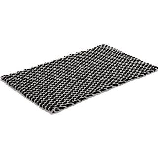Etol Design Rope tæppe sort 50 x 80 cm