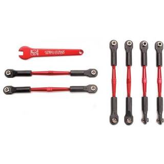 Traxxas 5539X Turnbuckle Set Aluminium Red Toe-In/ Camber