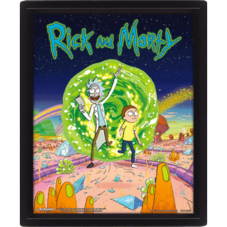 Pan Vision Rick & Morty 3D-plakat (Portal)