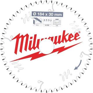 Milwaukee Rundsavklinge, aluminium 184x30x2,4x54 mm