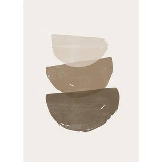 Brush strokes Plakat  - Beige