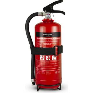 Brandslukker 2 kg og brandtæppe i hvidt design