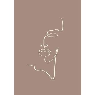 Siluette Plakat  - Brun