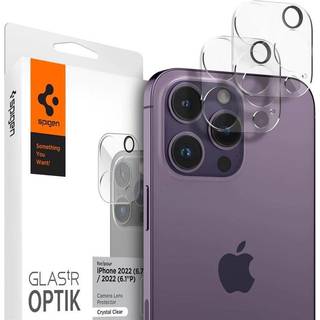 Spigen iPhone 14 Pro Optik Lens Protector Black (2-pack)