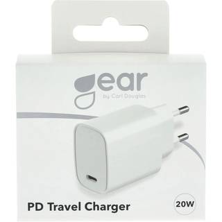Gear Lader 220V 1xUSB-C PD 20W Hvid