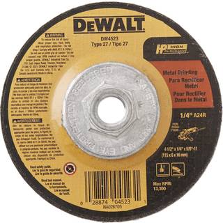 Dewalt slibninghjul Generelt formål med metal 4-1/2-tommer x 1/4-tommer x 5/8-tommer (DW4523)