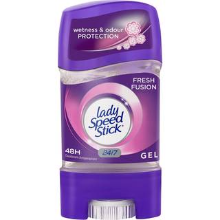 Lady Speed Stick 48-timers Fresh Fusion Antiperspirant Deodorant Gel - Klar, usynlig tør gel, 65 g