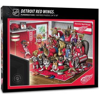 Youthefan NHL Detroit Red Wings Purebrede fans 500 pc puslespil - En rigtig neglebiter