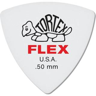 Dunlop Treaterx Flex Triangle .50mm Red Guitar Pick-6 Pack .50mm | Hvid
