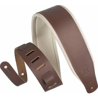 Levy's Amped Leather Guitarremmen Brown