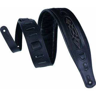 Levy's Rebel Leathers Guitarremmen Black Embroidered