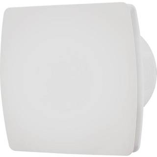 Badrumsventilator hvid m/hygrostat og timer - Grad