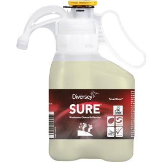 SURE Washroom Cleaner, plantebaseret sanitetsrengøringsmiddel og kalkfjerner, SmartDose, 1,4 L