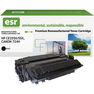 ESR - high capacity - black - compatible - remanufactured - toner cartridge (alternative for: Canon 3482B002 Canon 724H HP 55X) - Lasertoner Sort