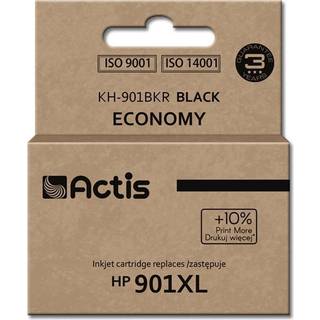 Actis KH-901BKR - black - compatible - ink cartridge (alternative for: HP 901XL HP CC654AE) - Blækpatron Sort
