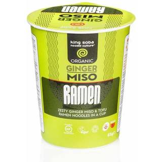 King soba Ginger Miso Ramen instant cup Ø- 85g