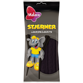 Malaco Stjerner Lakrids 92 g.