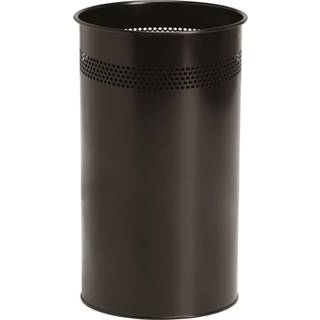 Twin metal papirkurv med huller metal 21 liter sort