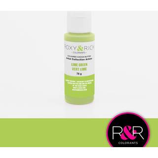 Farvet kakaosmør - Lime Green 78 g - Roxy & Rich Artist Collection