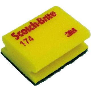 Scotch-Brite 174 Skuresvamp Grøn/Gul, 70 mm x 92 mm