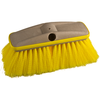 Bådbørste med stødskærm Star Brite Deluxe Block Brush with Bumper, Extend-A-Brush-tilslutning &amp; gevind, blød, 20 cm, gul