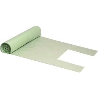Affaldssække plast  450/195x1520x0,06mm 100 liter klar-grøn