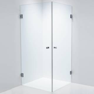 Brusehjørne Duschbyggarna Twin Design 800X800 Klart Glas/Krom