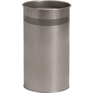 Twin metal papirkurv med huller metal 21 liter sølv