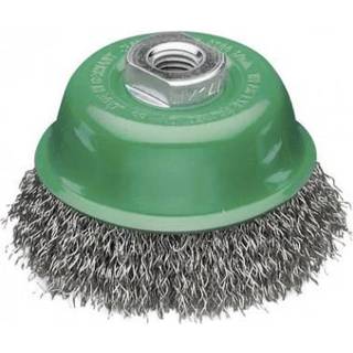 LESSMANN Kopbørste rustfrit stål/bølget Ø100 x M14 mm (426367)