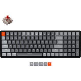 Keychron K4 V2 RGB Trådløs Aluminium Hotswap Tastatur [Gateron Red]