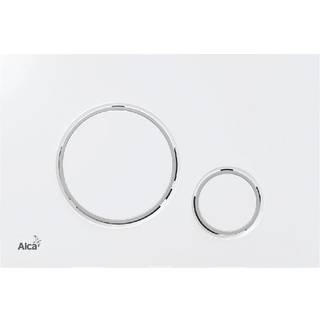 Alca M770 betjeningsplade i hvid/krom plast