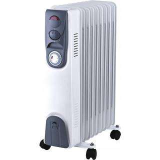 GRIPO olieradiator 2000W med 9 ribber og timer - 2175245 ✓ På lager - klar til levering og afhentning