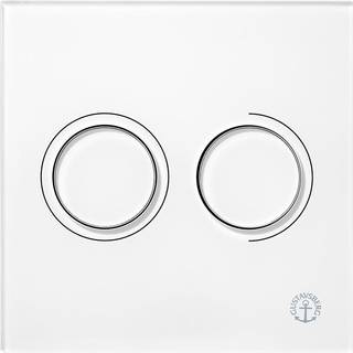 Gustavsberg Triomont XS pneumatisk fronttryk duo hvid glas