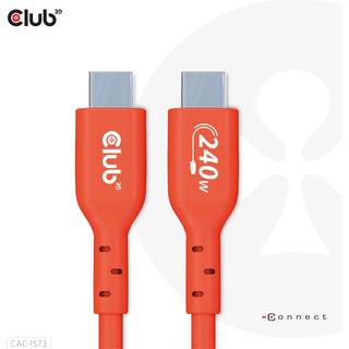 Club 3D USB 2.0 USB Type-C kabel 2m Rød