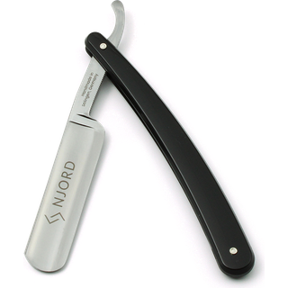 Njord Straight Razor (Black Handle) 5/8"